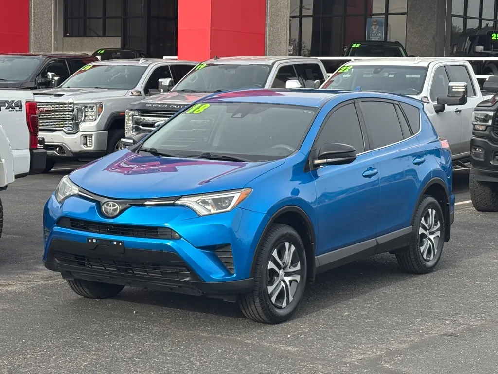 Blue 2018 TOYOTA RAV4 LE for sale in Albuquerque, NM