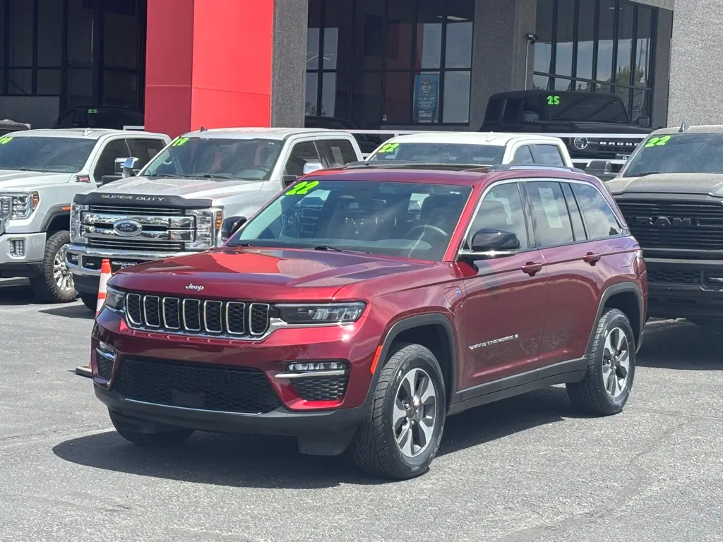 Red 2022 JEEP GRAND CHEROKEE LIMITED 4XE for sale in Albuquerque, NM