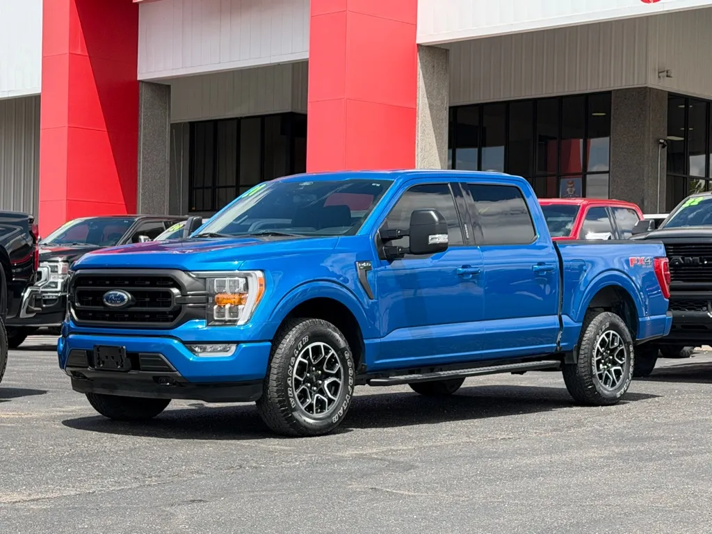 Blue 2021 FORD F-150 SUPERCREW for sale in Albuquerque, NM