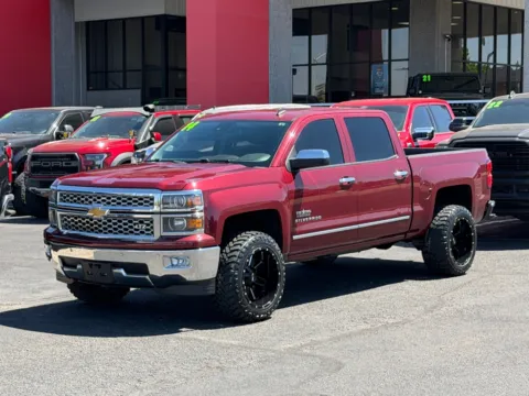Red 2014 CHEVROLET SILVERADO 1500 LTZ for sale in Albuquerque, NM