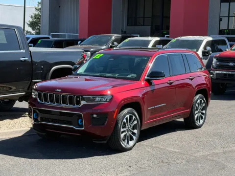 Red 2022 JEEP GRAND CHEROKEE OVERLAND 4XE for sale in Albuquerque, NM