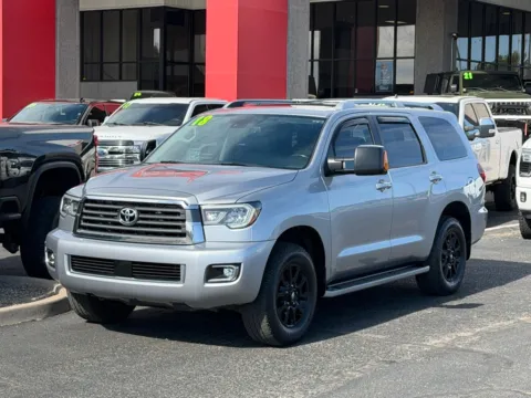 Silver 2018 TOYOTA SEQUOIA LIMITED for sale in Albuquerque, NM