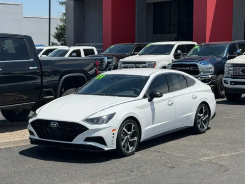White 2021 HYUNDAI SONATA SEL PLUS for sale in Albuquerque, NM