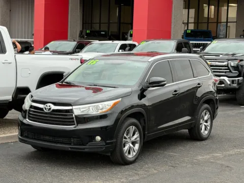 Black 2015 TOYOTA HIGHLANDER XLE for sale in Albuquerque, NM