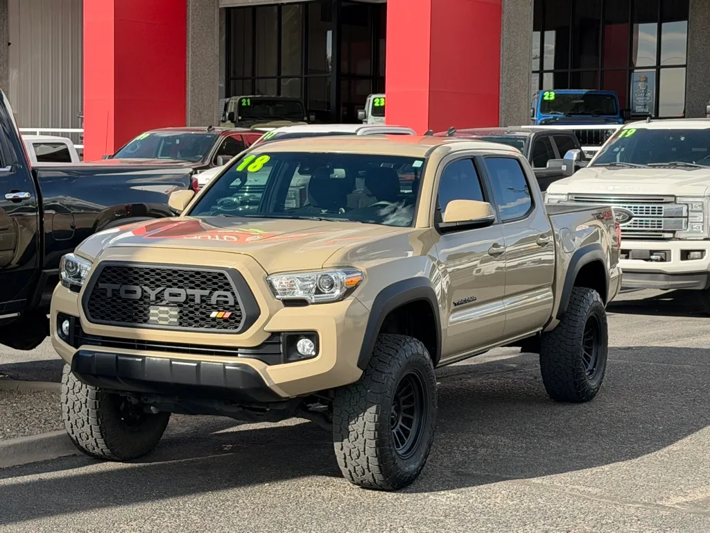 Beige 2018 TOYOTA TACOMA DOUBLE CAB for sale in Albuquerque, NM