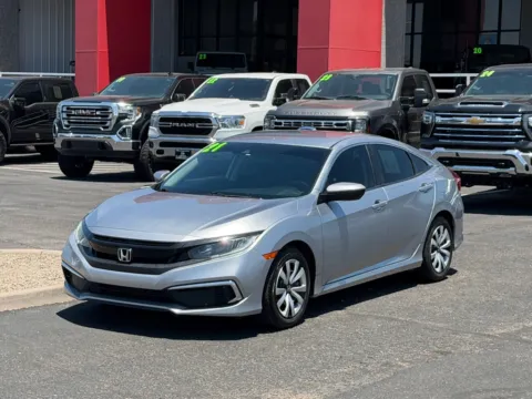 Silver 2021 HONDA CIVIC LX for sale in Albuquerque, NM
