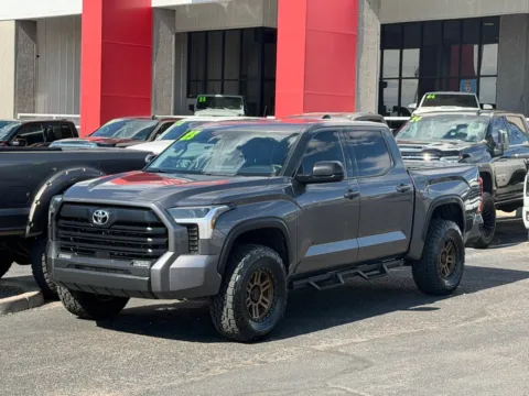 Gray 2023 TOYOTA TUNDRA CREWMAX SR5 for sale in Albuquerque, NM