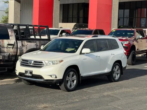White 2012 TOYOTA HIGHLANDER LIMITED for sale in Albuquerque, NM