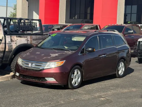 Red 2011 HONDA ODYSSEY TOURING for sale in Albuquerque, NM
