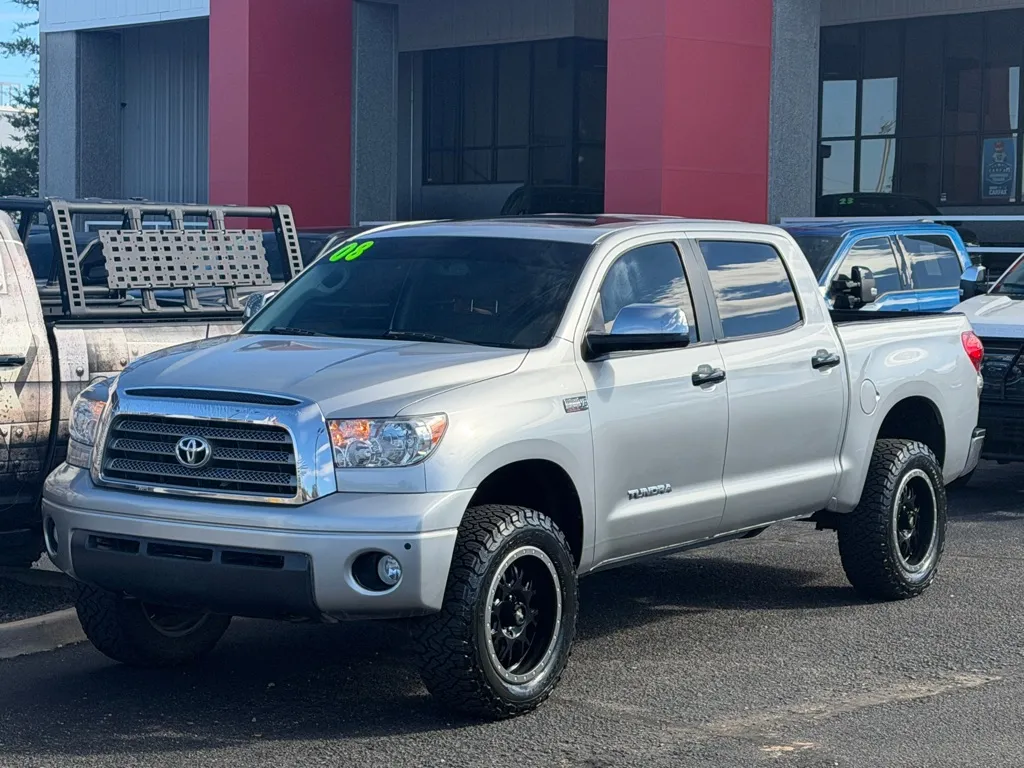 Silver 2008 TOYOTA TUNDRA CREWMAX LIMITED for sale in Albuquerque, NM