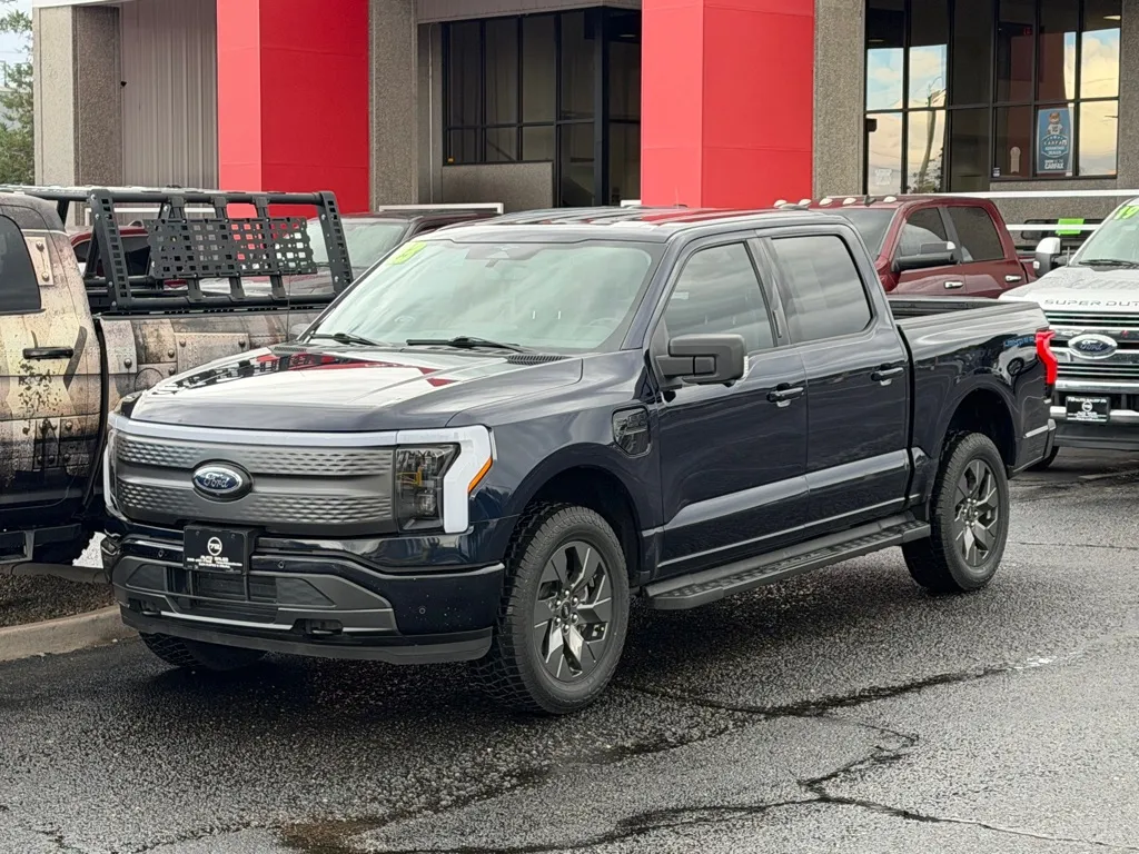 Blue 2023 FORD F-150 LIGHTNING XLT for sale in Albuquerque, NM