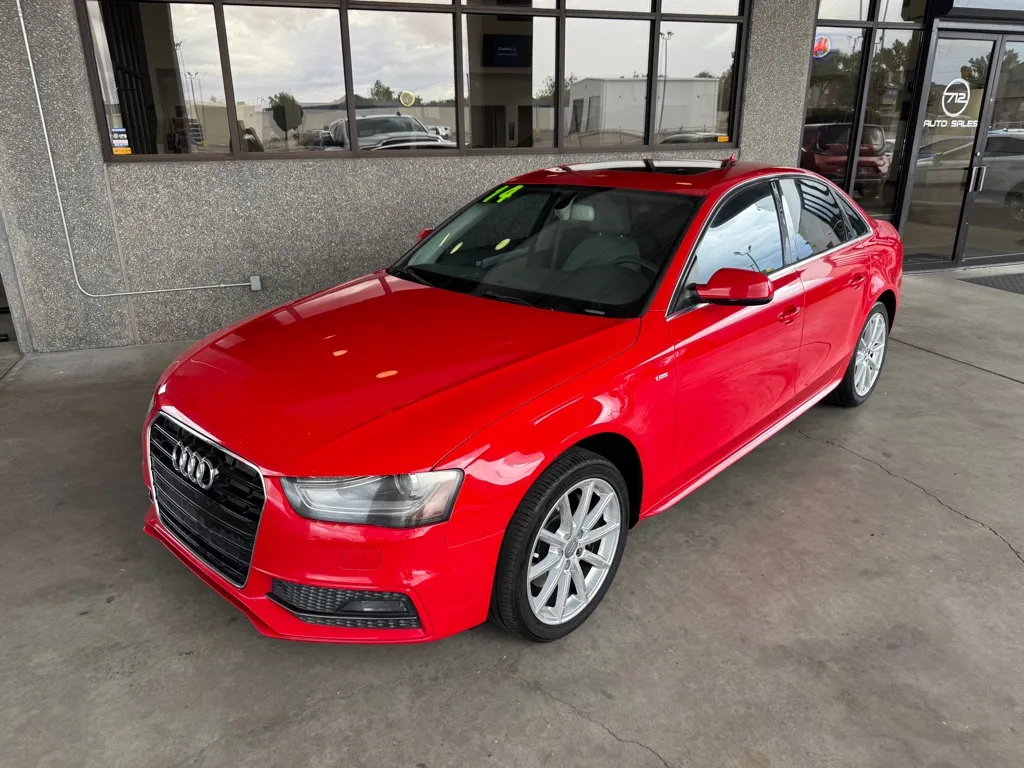 Red 2014 AUDI A4 PREMIUM PLUS for sale in Albuquerque, NM