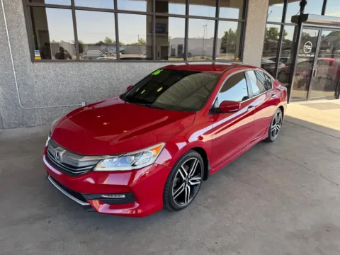 Red 2016 HONDA ACCORD SPORT for sale in Albuquerque, NM