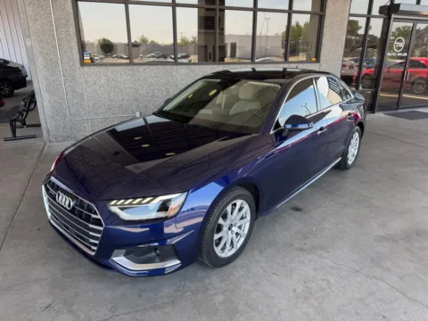 Blue 2023 AUDI A4 PREMIUM 40 for sale in Albuquerque, NM