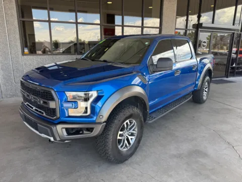 Blue 2018 FORD F-150 RAPTOR for sale in Albuquerque, NM