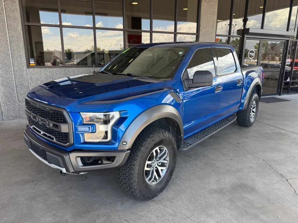 Blue 2018 FORD F-150 RAPTOR for sale in Albuquerque, NM