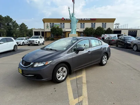 Gray 2014 Honda Civic Sedan 4d LX CVT for sale in Saint Charles, MO