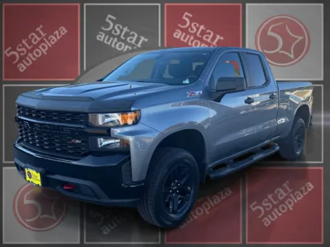 Silver 2019 Chevrolet Silverado 1500 Double Cab Custom Trail Boss for sale in Saint Charles, MO