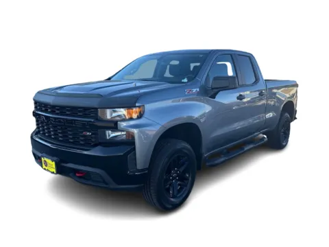 Silver 2019 Chevrolet Silverado 1500 Double Cab Custom Trail Boss for sale in Saint Charles, MO