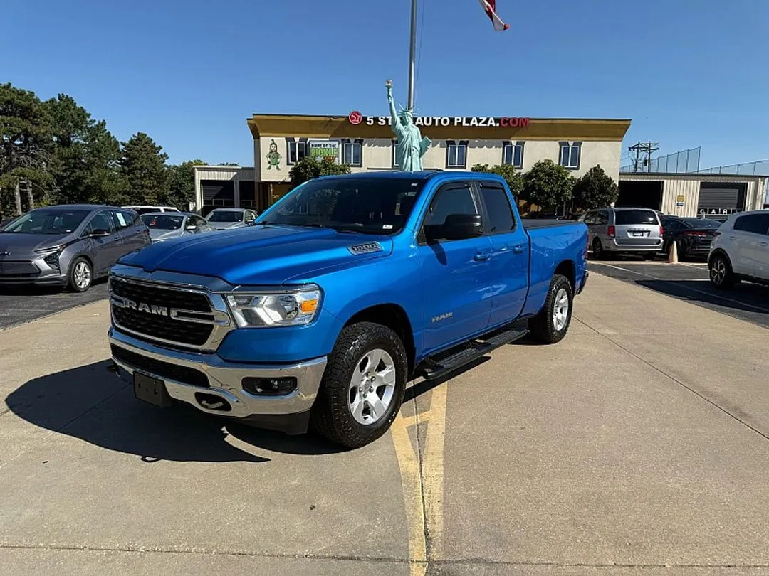 Blue 2022 Ram 1500 Big Horn Quad Cab 6'4" Box for sale in Saint Charles, MO