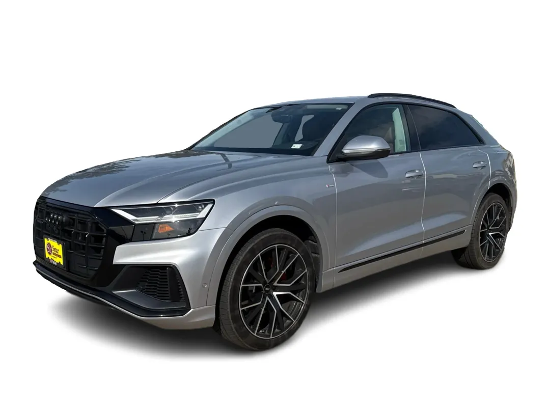 Silver 2022 Audi Q8 Premium Plus 55 TFSI quattro for sale in St. Louis, MO