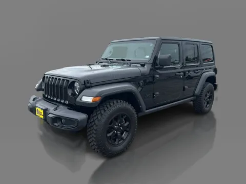Black 2021 Jeep Wrangler Unlimited Willys Sport 4x4 for sale in St. Louis, MO