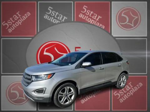Silver 2018 Ford Edge 4d SUV AWD Titanium V6 for sale in St. Louis, MO