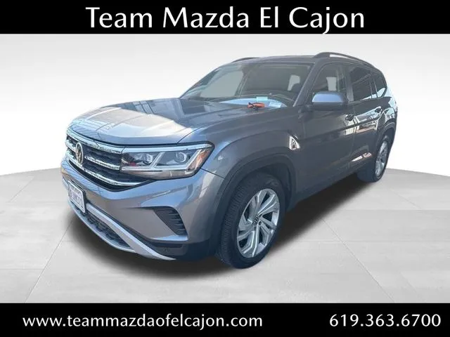 Silver 2021 Volkswagen Atlas 2.0T SE w/Technology for sale in El Cajon, CA