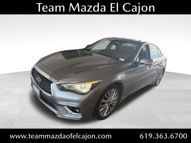 Gray 2018 INFINITI Q50 3.0t LUXE for sale in El Cajon, CA
