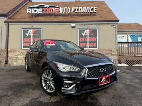 Black 2023 INFINITI Q50 LUXE-AWD for sale in Merrillville, IN