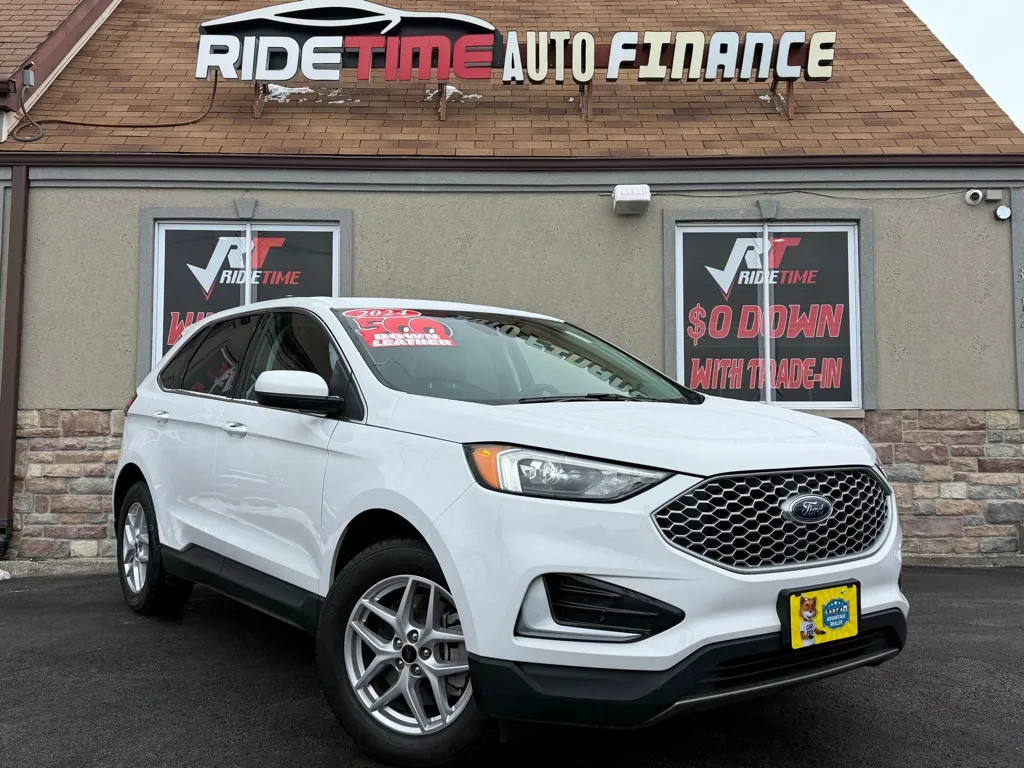 White 2024 FORD EDGE SEL-AWD for sale in Merrillville, IN