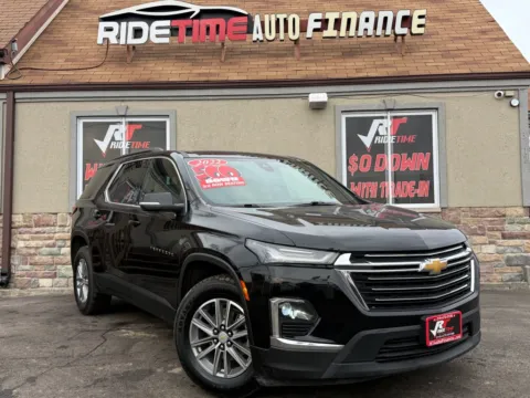 Black 2022 CHEVROLET TRAVERSE LT - AWD for sale in Merrillville, IN