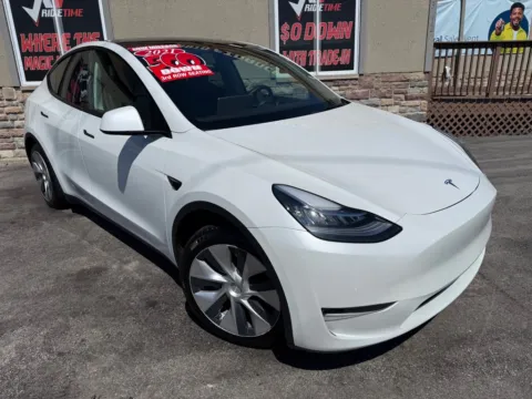 Another view of 2021 TESLA MODEL Y LONG RANGE-FULL SELF DRIVING for sale in Merrillville, IN at Ride Time Auto Finance Merrillville