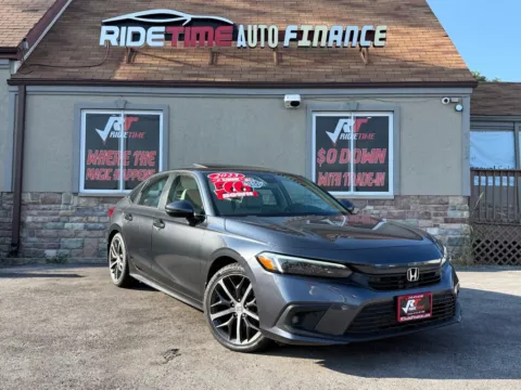 Gray 2023 HONDA CIVIC TOURING for sale in Merrillville, IN