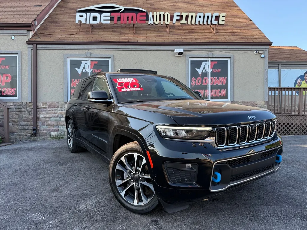 Black 2023 JEEP GRAND CHEROKEE OVERLAND 4XE - Advanced ProTec for sale in Merrillville, IN