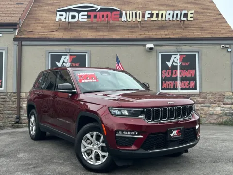 Red 2023 JEEP GRAND CHEROKEE LIMITED 4X4-Luxury Tech Group for sale in Merrillville, IN
