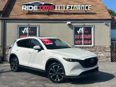 White 2023 MAZDA CX-5 2.5 S PREMIUM-AWD for sale in Merrillville, IN