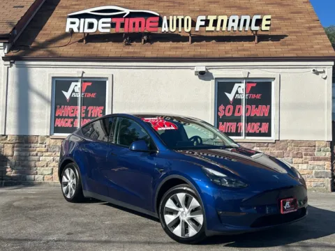 Blue 2023 TESLA MODEL Y LONG RANGE - AWD-FULL SELF DRI for sale in Merrillville, IN