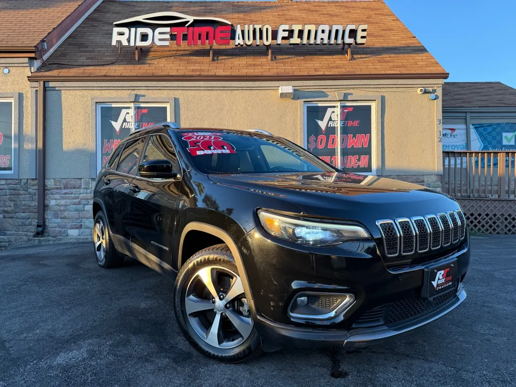 Black 2021 JEEP CHEROKEE LIMITED 4X4 for sale in Merrillville, IN