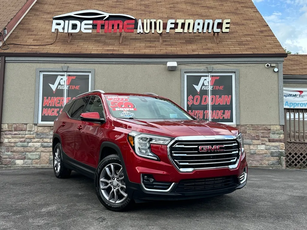 Red 2023 GMC TERRAIN SLT-AWD-TECH PACK for sale in Merrillville, IN