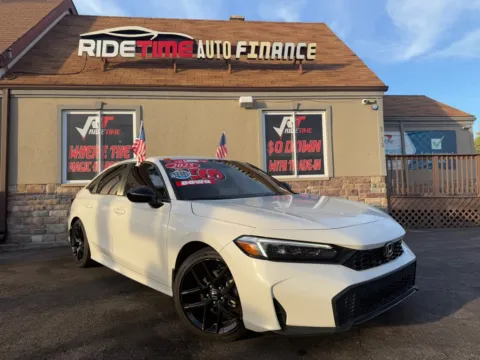 White 2025 HONDA CIVIC SPORT for sale in Merrillville, IN