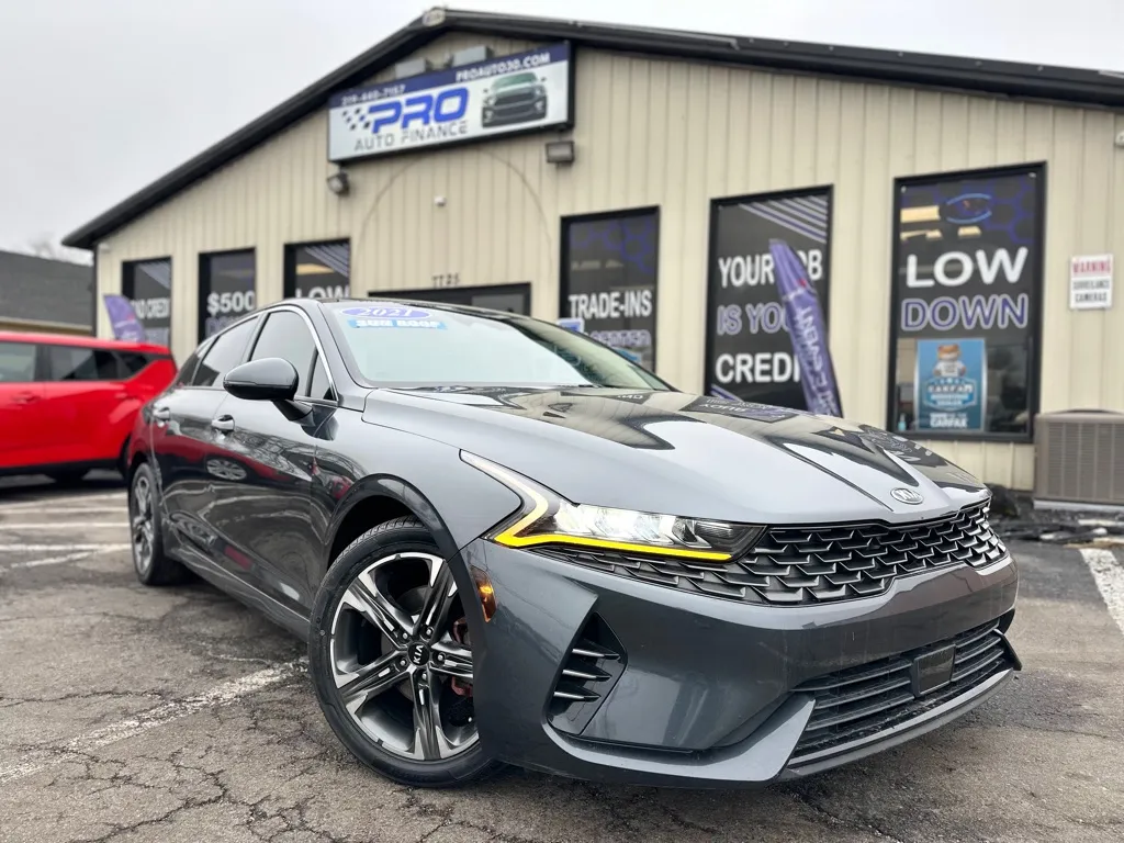Gray 2021 KIA K5 EX for sale in Crown Point, IN