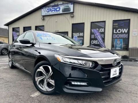 Black 2019 HONDA ACCORD EX-L for sale in Crown Point, IN