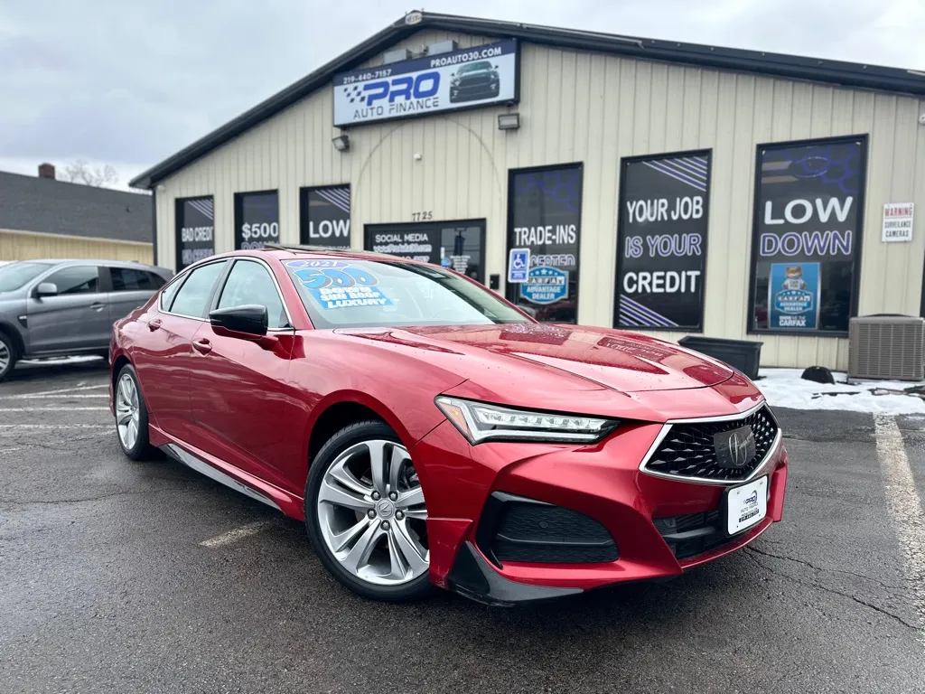 Red 2021 ACURA TLX SH-AWD W/TECH for sale in Crown Point, IN