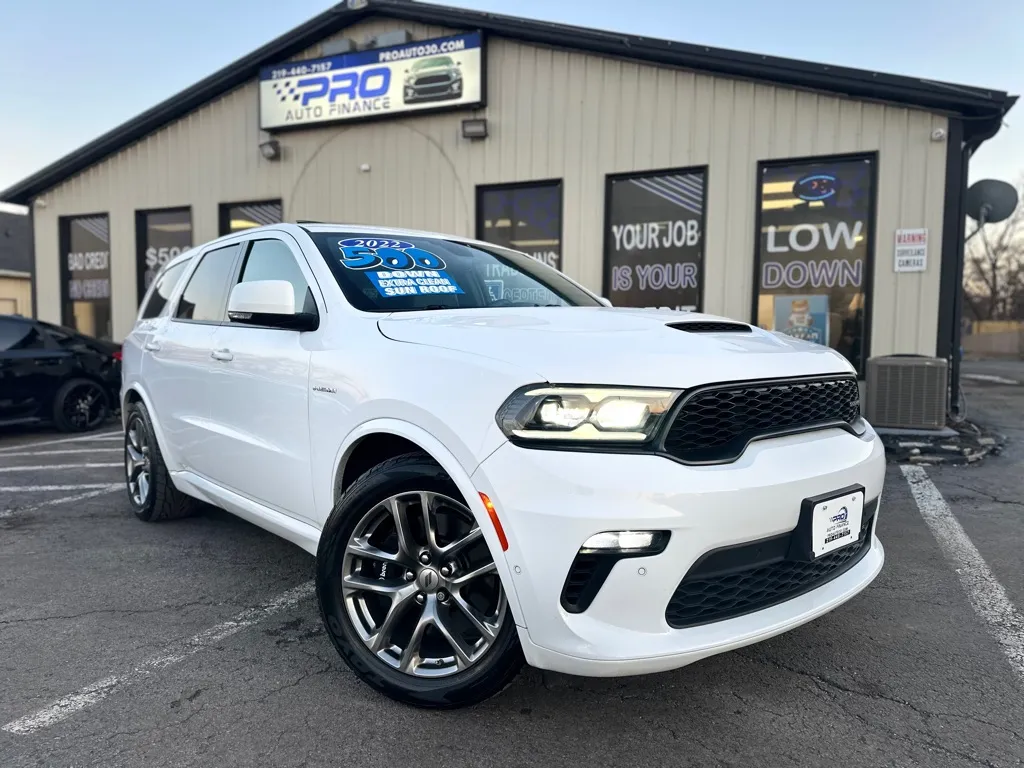 White 2022 DODGE DURANGO R/T for sale in Crown Point, IN