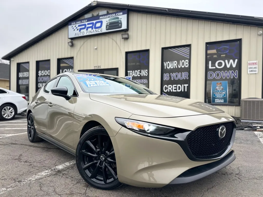 Gray 2024 MAZDA MAZDA3 HATCHBAC 2.5 CARBON TURB for sale in Crown Point, IN