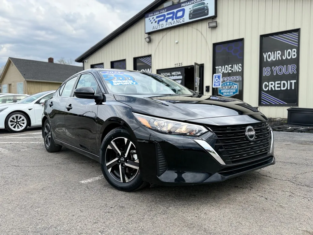 Black 2025 NISSAN SENTRA SV for sale in Crown Point, IN