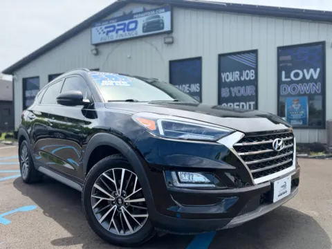 Black 2021 HYUNDAI TUCSON ULTIMATE for sale in Crown Point, IN