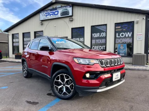 Red 2025 JEEP COMPASS LIMITED for sale in Crown Point, IN