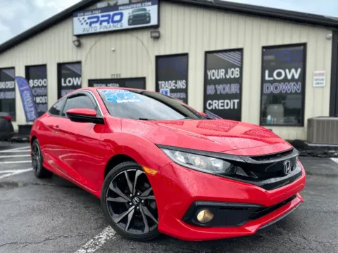 Red 2020 HONDA CIVIC SPORT for sale in Crown Point, IN